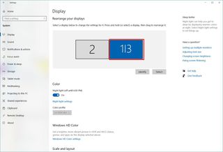 Windows 10 select display option