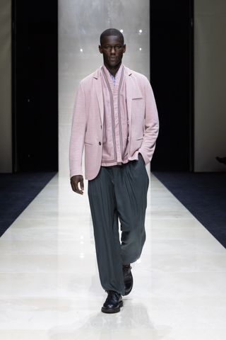 Giorgio Armani SS25 mens runway show