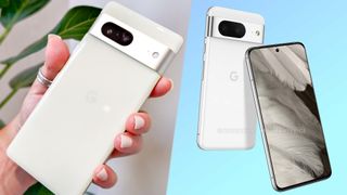 google pixel 7 vs google pixel 8 composite image