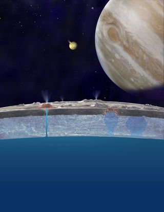 Europa Cross-Sectional Illustration