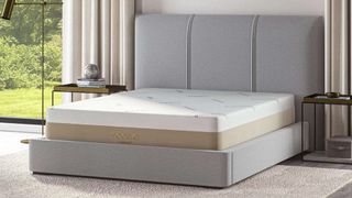 The new Saatva Contour5 Mattress in a modern, well-lit bedroom