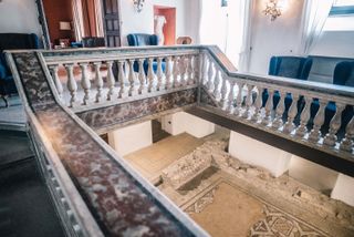 The La Posta Vecchia Hotel view from mezzanine