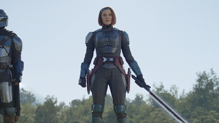 Katee Sackhoff as Bo-Katan in The Mandalorian