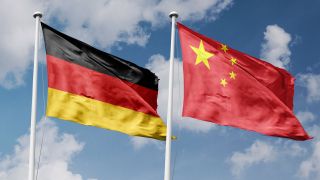 German and Chinese flags