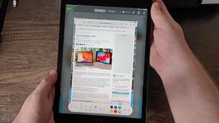 How to screenshot on iPad — Save