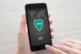 VPN active on a mobile device