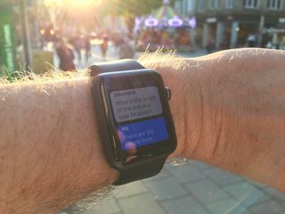 SHERLOCK in action on an Apple Watch.