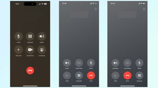 ios 17 call screen change comparisson