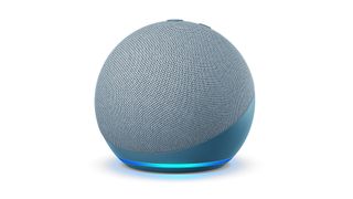 Amazon Echo Dot (4th Gen) on a white background