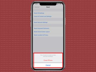 How to reset an iPhone: erase iPhone