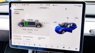 Tesla Model 3 dash display