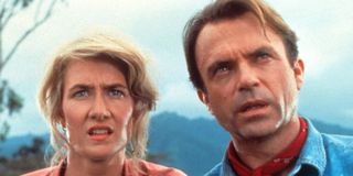 Lauren Dern on the left, Sam Neill on the right