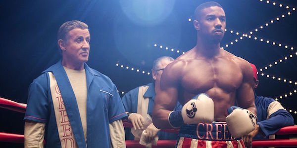 Sylvester Stallone and Michael B. Jordan in Creed II