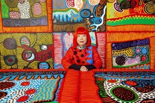 Portrait of Japanese artist Yayoi Kusama