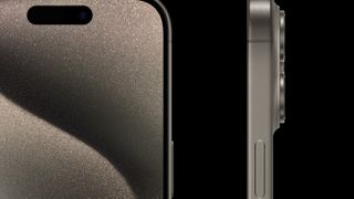 a side profile of the iPhone 15 Pro