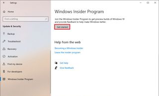 Windows Insider Program