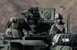 U.S. soldiers participate in a training exercise on March 7, 2011, in Pocheon, South Korea.