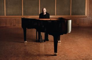 Musician and composer Nils Frahm at the piano