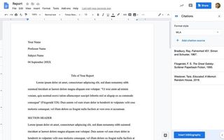 Citations In Google Docs