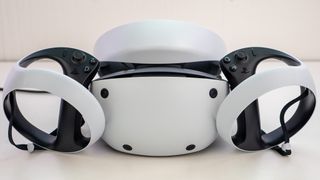Sony PlayStation VR2 headset with Sense controllers