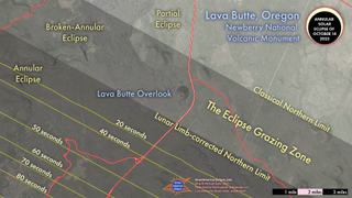 The 'grazing zones' on October 14, 2023