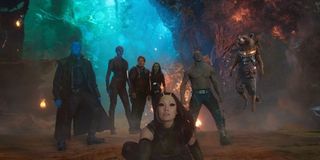 The assembled group in Guardians 2