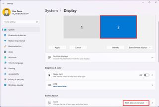 Change scale settings