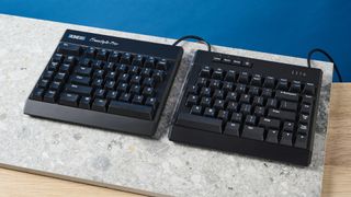 A Kinesis Freestyle Pro split keyboard