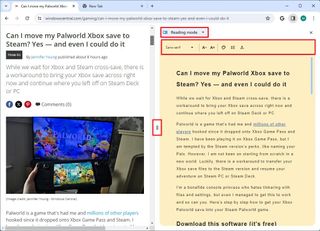 Reading mode on Chrome