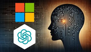 Microsoft and OpenAI logos