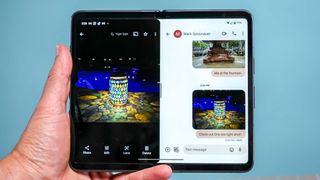 Google Pixel Fold split-screen mode