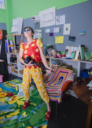 Piplotti Rist in her studio