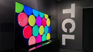 TCL 2023 TVs in dark room