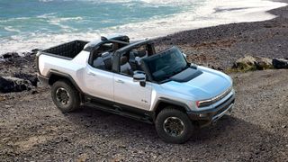 GMC Hummer EV Edition1 on the beach