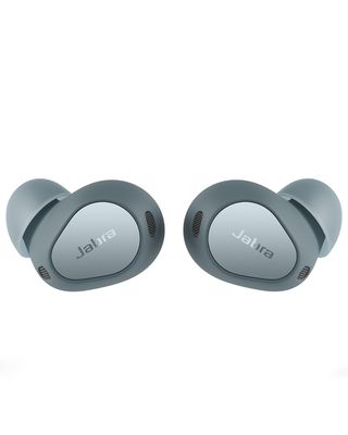 Jabra Elite 10 Gen 2 earbuds in denim render.