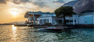 Riva's original shipyard at Sarnico on Lake Iseo