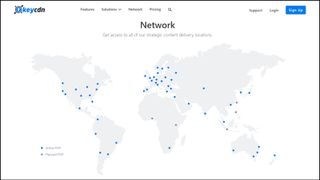 Website screenshot for KeyCDN