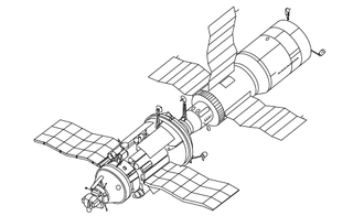 Salyut 7 and Cosmos 1686