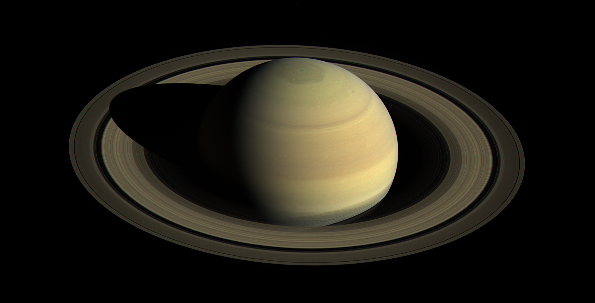 Cassini View of Saturn and Its Rings