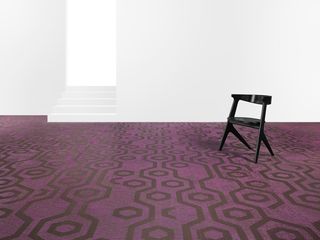 The installation marked the launch of Bolon's new Create collection