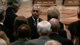 The Honorable Charles F. Bolden, Jr. Presents the Flag to Mrs. Neil Armstrong