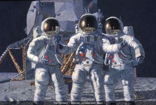 'The Fantasy - Conrad, Gordon and Bean' by Alan Bean