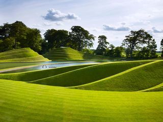 Charles Jencks, Cells of Life, 2005 at Jupiter Artland, inspired X Muse