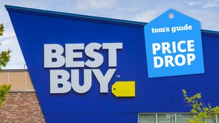 Best Buy storefront with a Tom&#039;s Guide deal tag