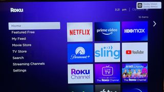 Roku Home screen