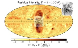 A digram showing where the Fermi Bubbles overlap with the mysterious X-ray structures at the galaxy's center