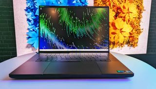 Razer Blade 16 on table.