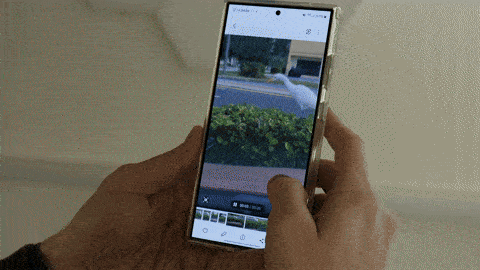 Slowing down an older video on a Galaxy S24 Ultra using the Galaxy AI Instant Slow-Mo feature