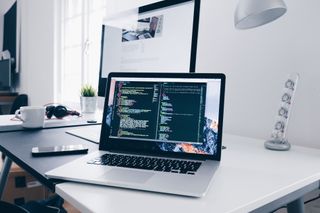 Apple devices on a desk