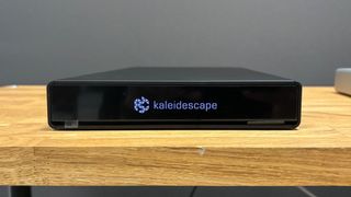 Kaleidescape Strato C and Terra Prime 8TB SSD: front of Terra Prime unit showing display